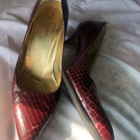 Dolce & Gabbana Vero Cuoio Python Heels-2825254336 - Picture 7 of 7